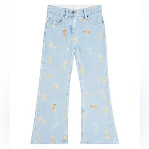 Stella McCartney Kids Embroidered Bow Jeans